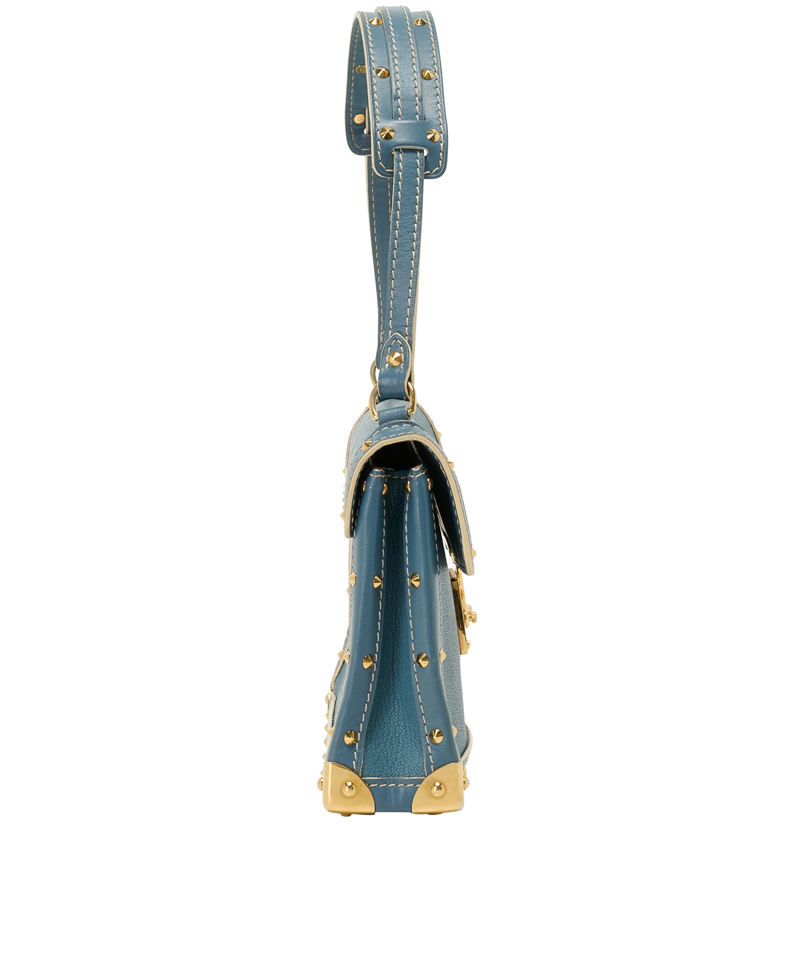 Small Le Talentueux, &pound;595, Handbags, Blue, Leather, Side view